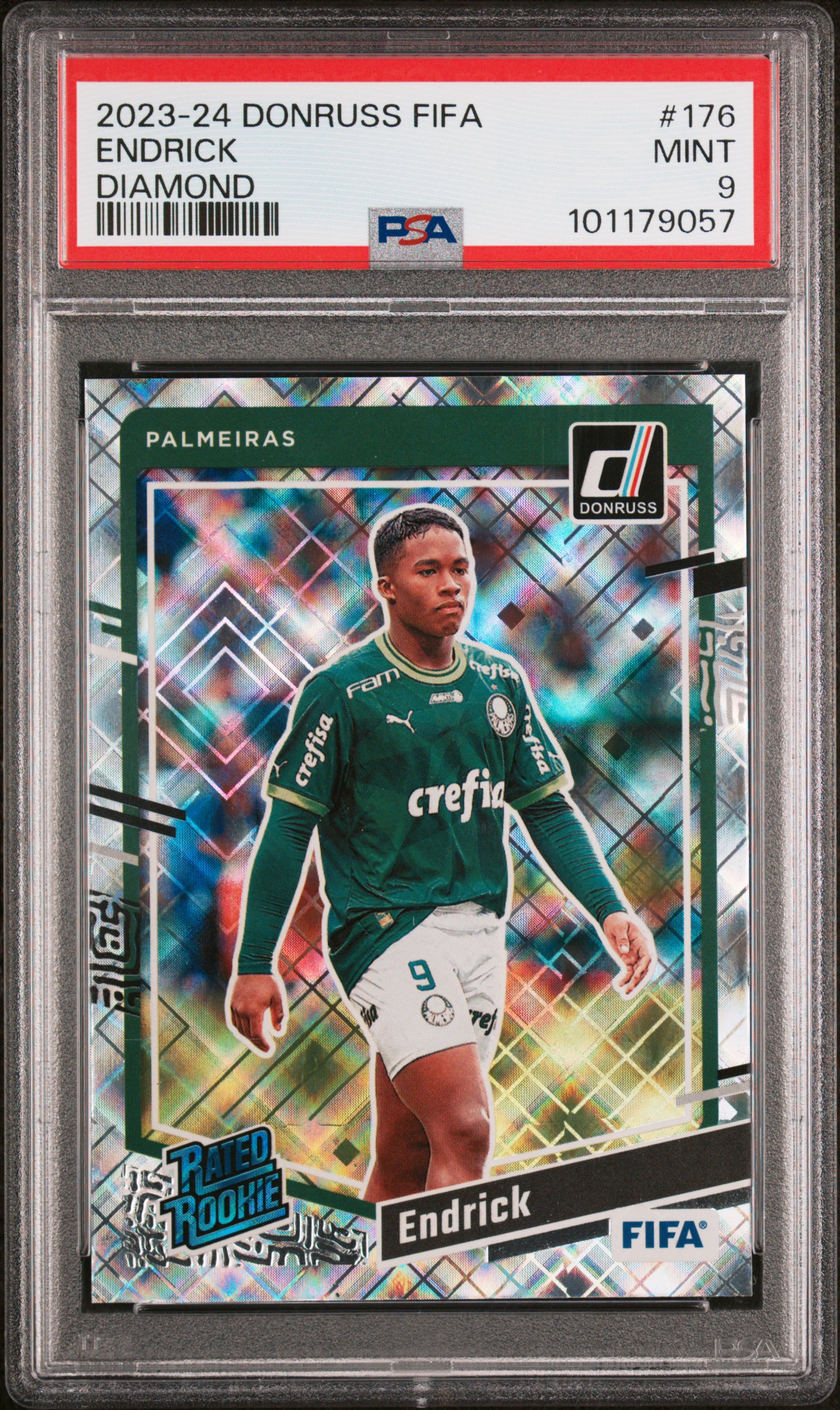 2023-24 Panini Donruss Fifa Endrick #176 (Diamond) Mint 9 front
