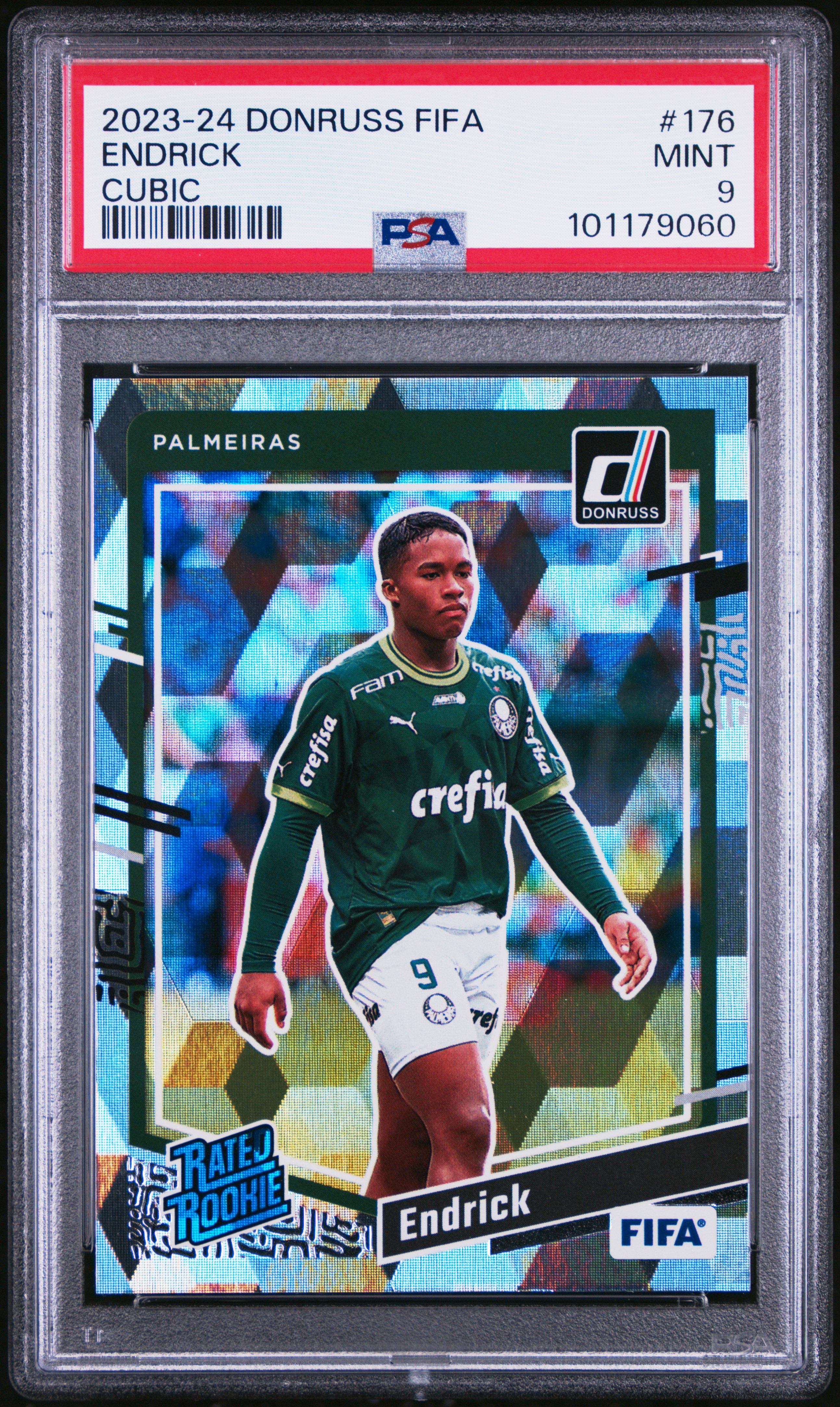 2023-24 Panini Donruss Fifa Endrick #176 (Cubic) Mint 9 front
