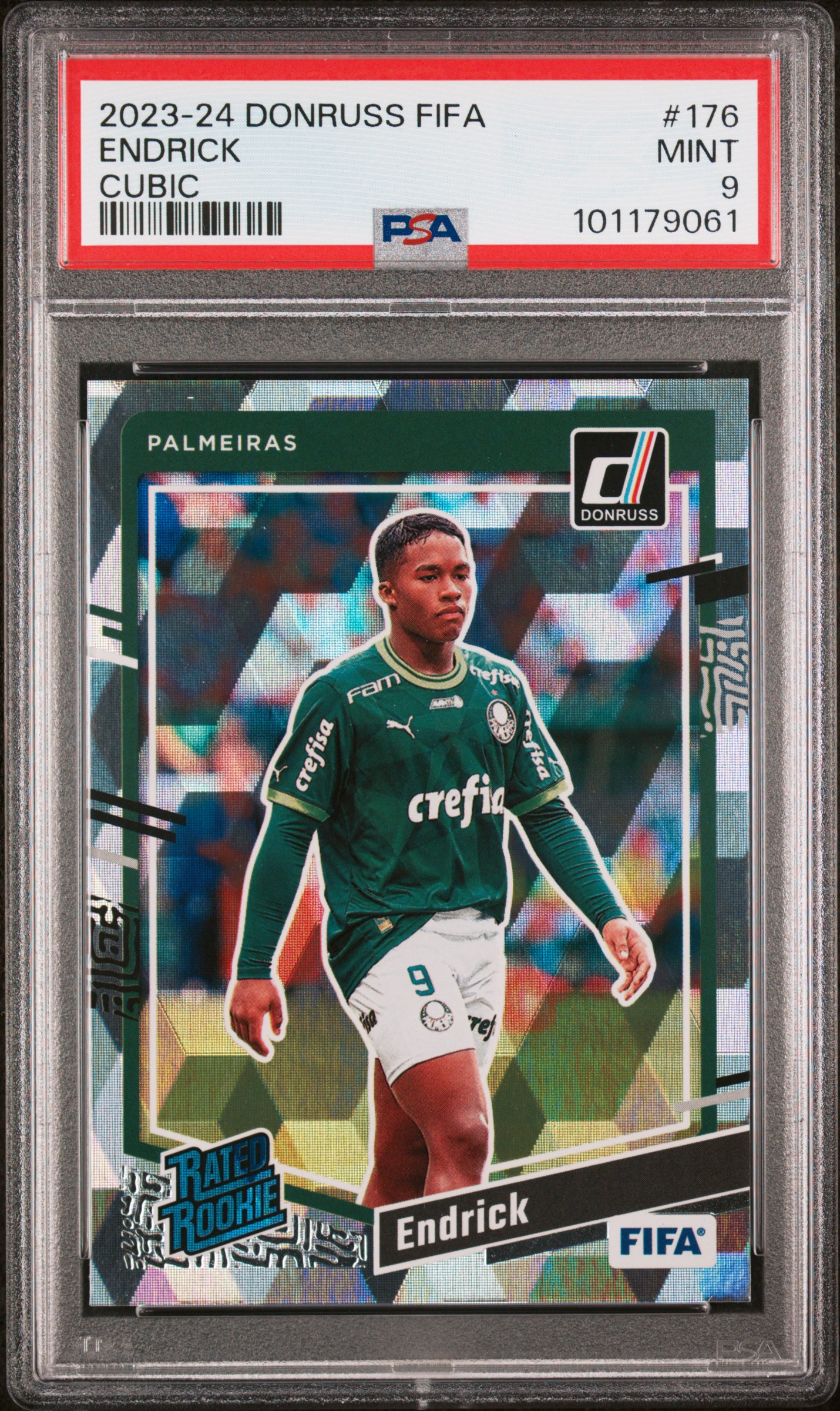 2023-24 Panini Donruss Fifa Endrick #176 (Cubic) Mint 9 front