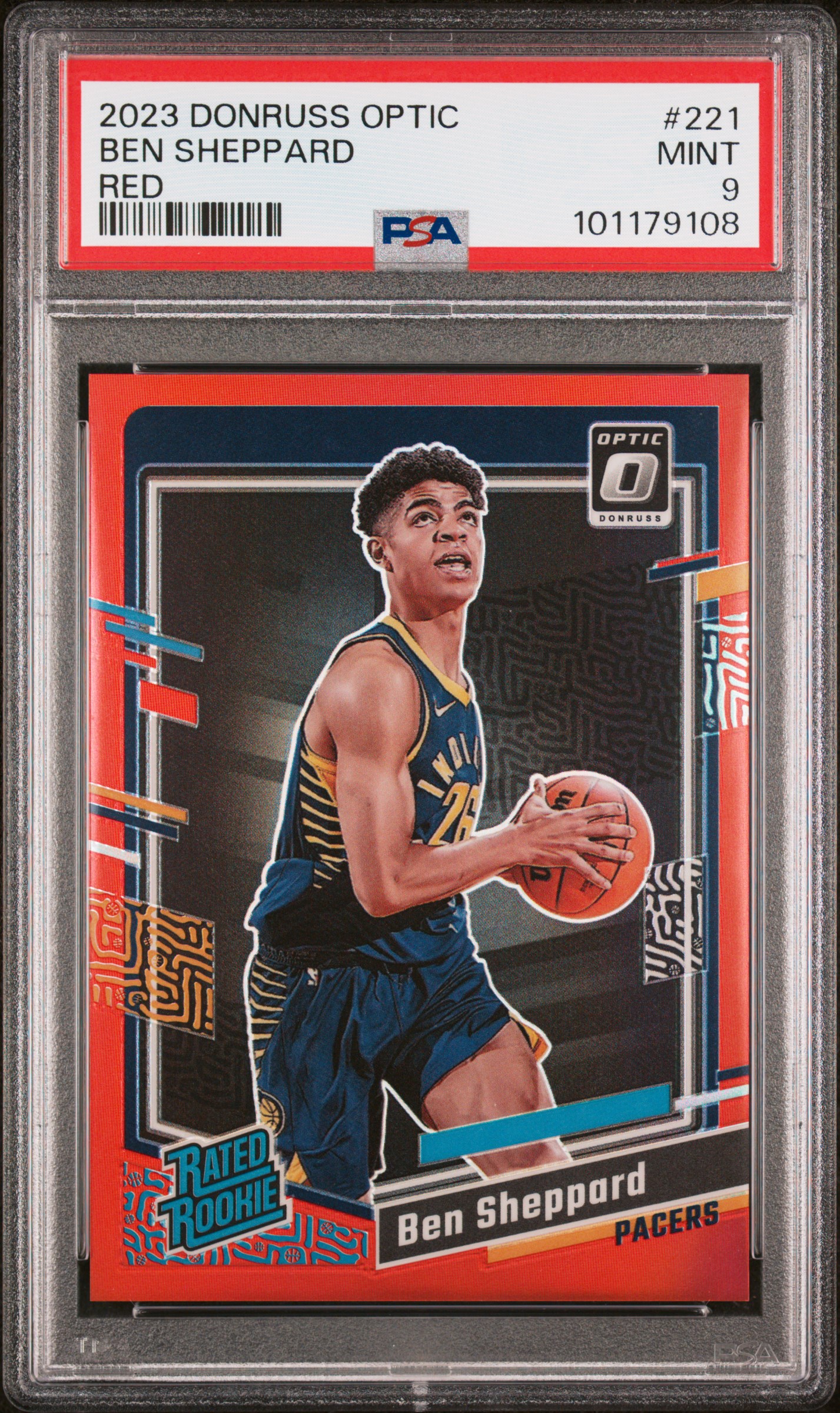 2023 Panini Donruss Optic Ben Sheppard #221 (Red) Mint 9 front