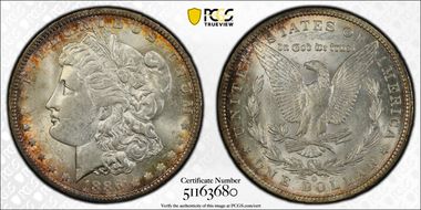 1886-O $1 AU58