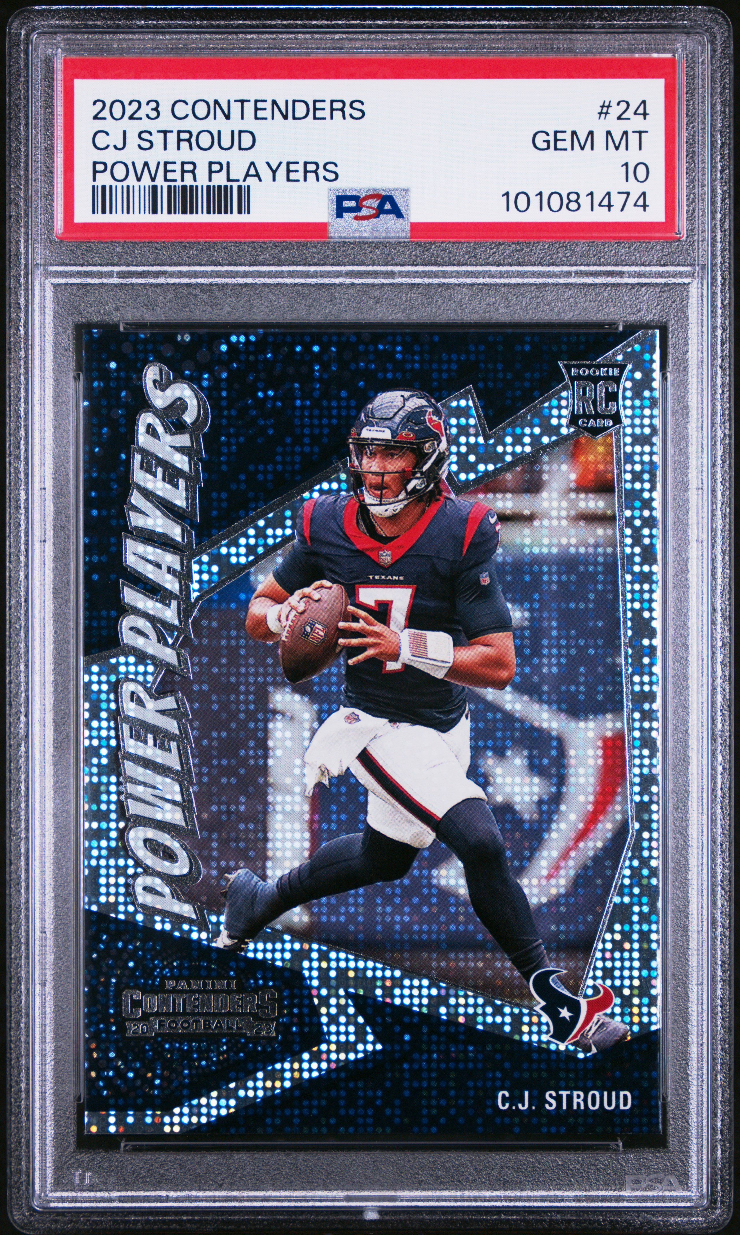 2023 Panini Contenders Power Players Cj Stroud #24 Gem Mt 10 front