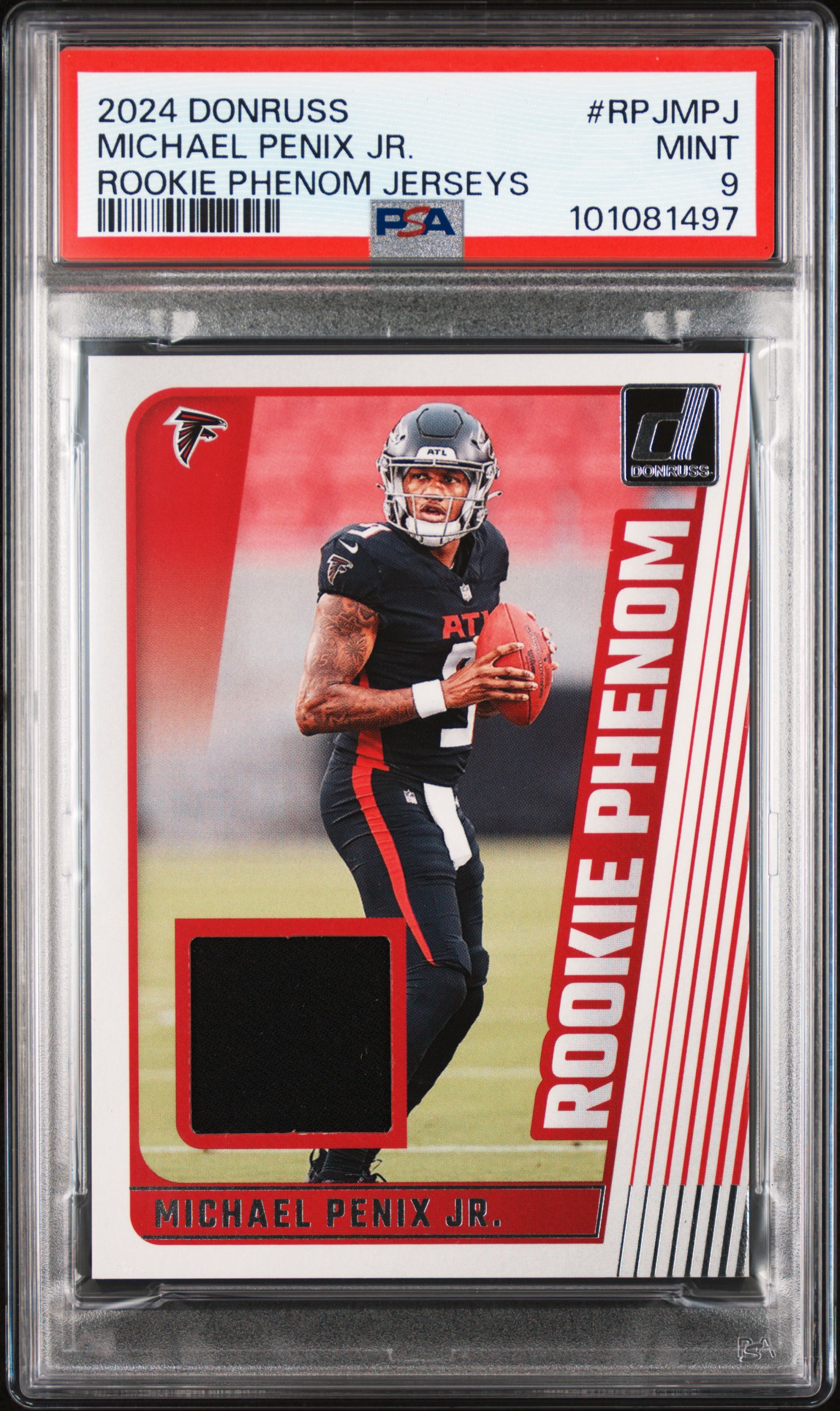 2024 Panini Donruss Rookie Phenom Jerseys Michael Penix Jr. #Rpjmpj Mint 9 front