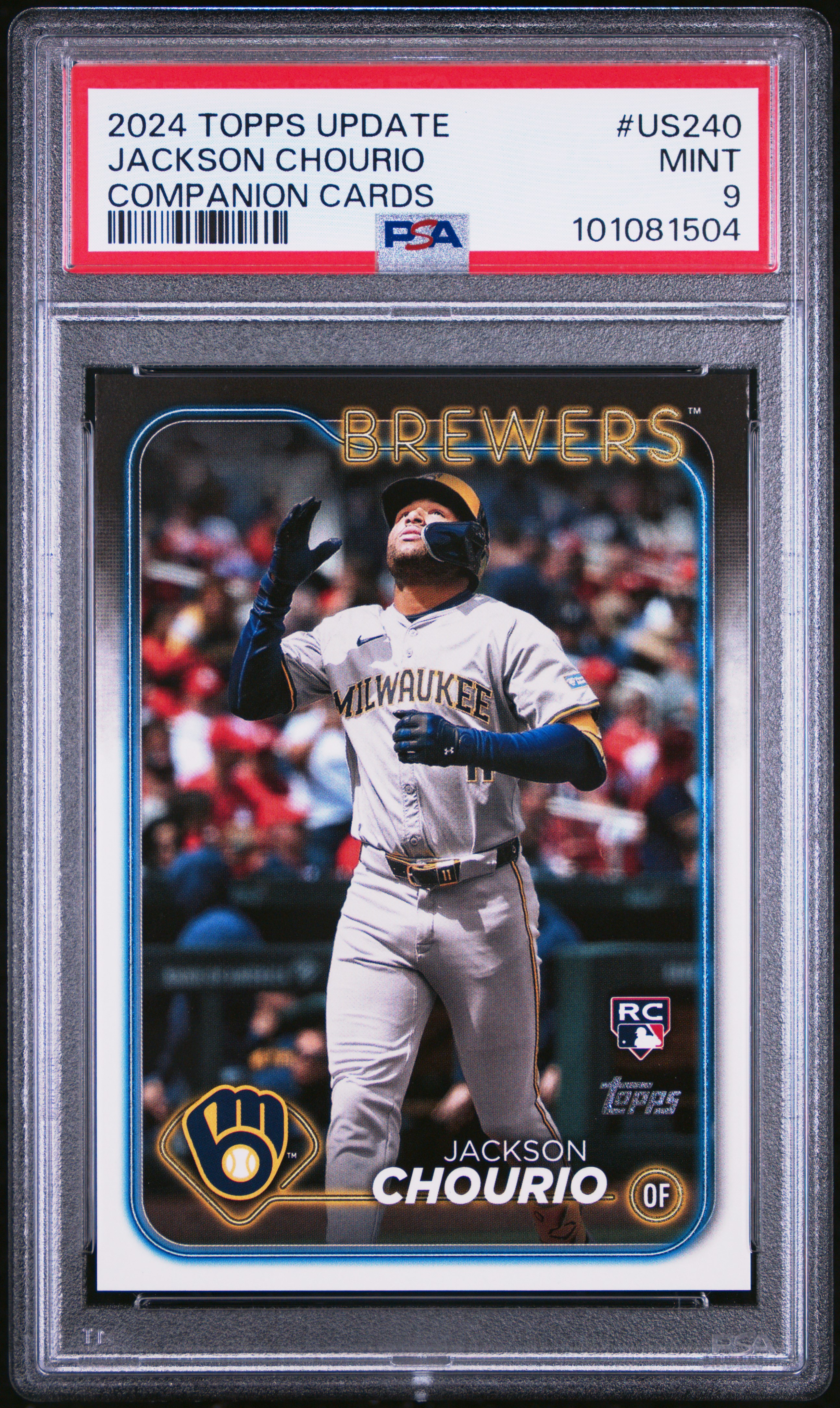 2024 Topps Update Jackson Chourio #Us240 (Companion Cards) Mint 9 front