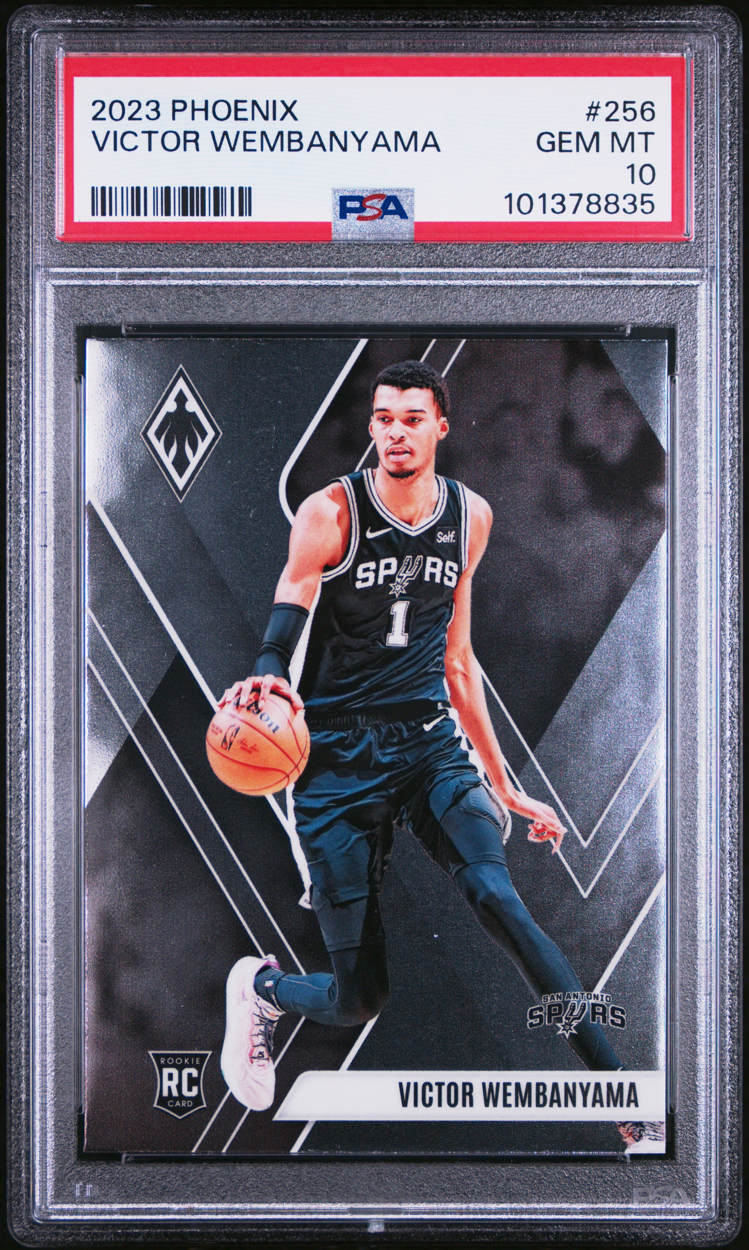 2023 Panini Phoenix Victor Wembanyama #256 Gem Mt 10 front
