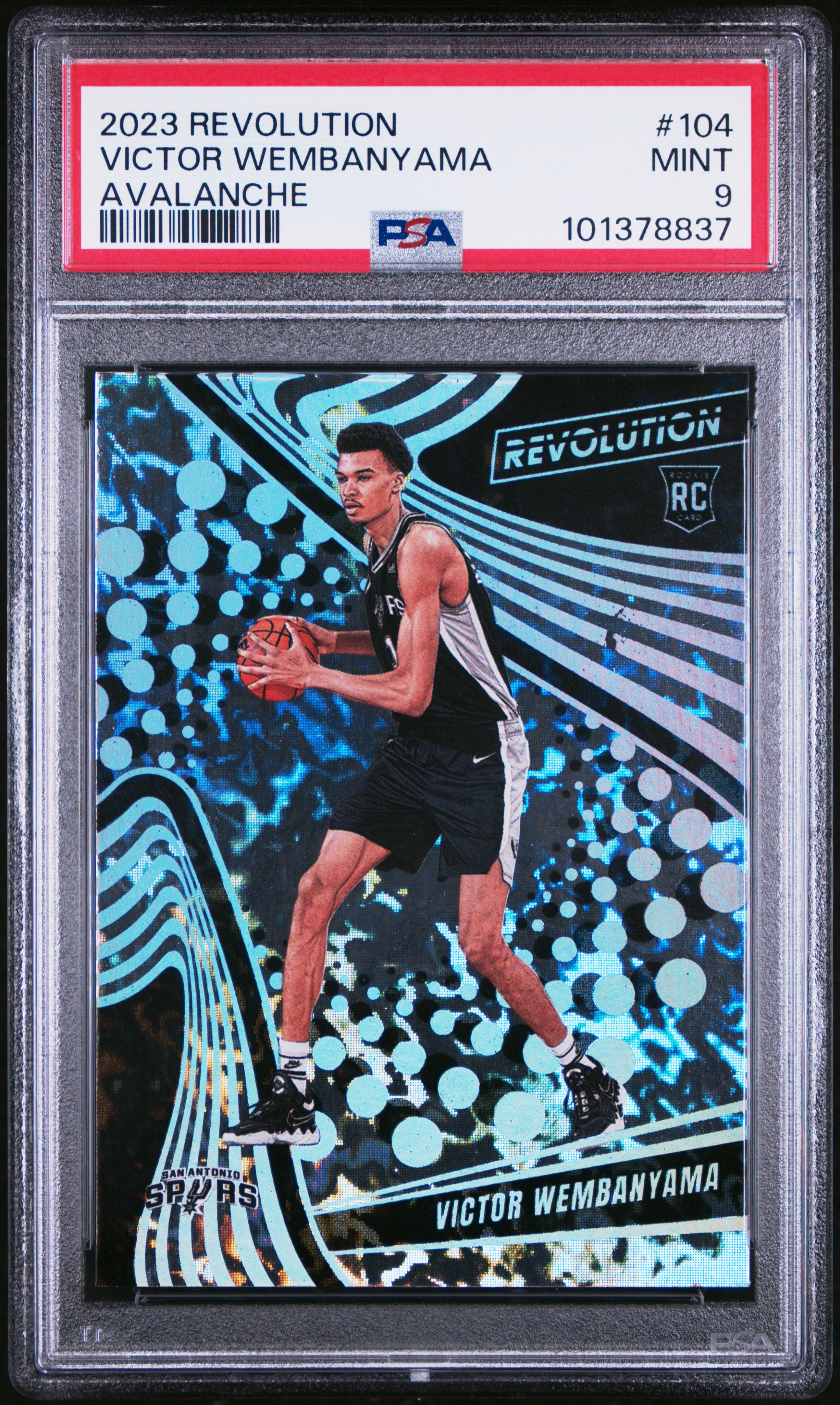 2023 Panini Revolution Victor Wembanyama #104 (Avalanche) Mint 9 front