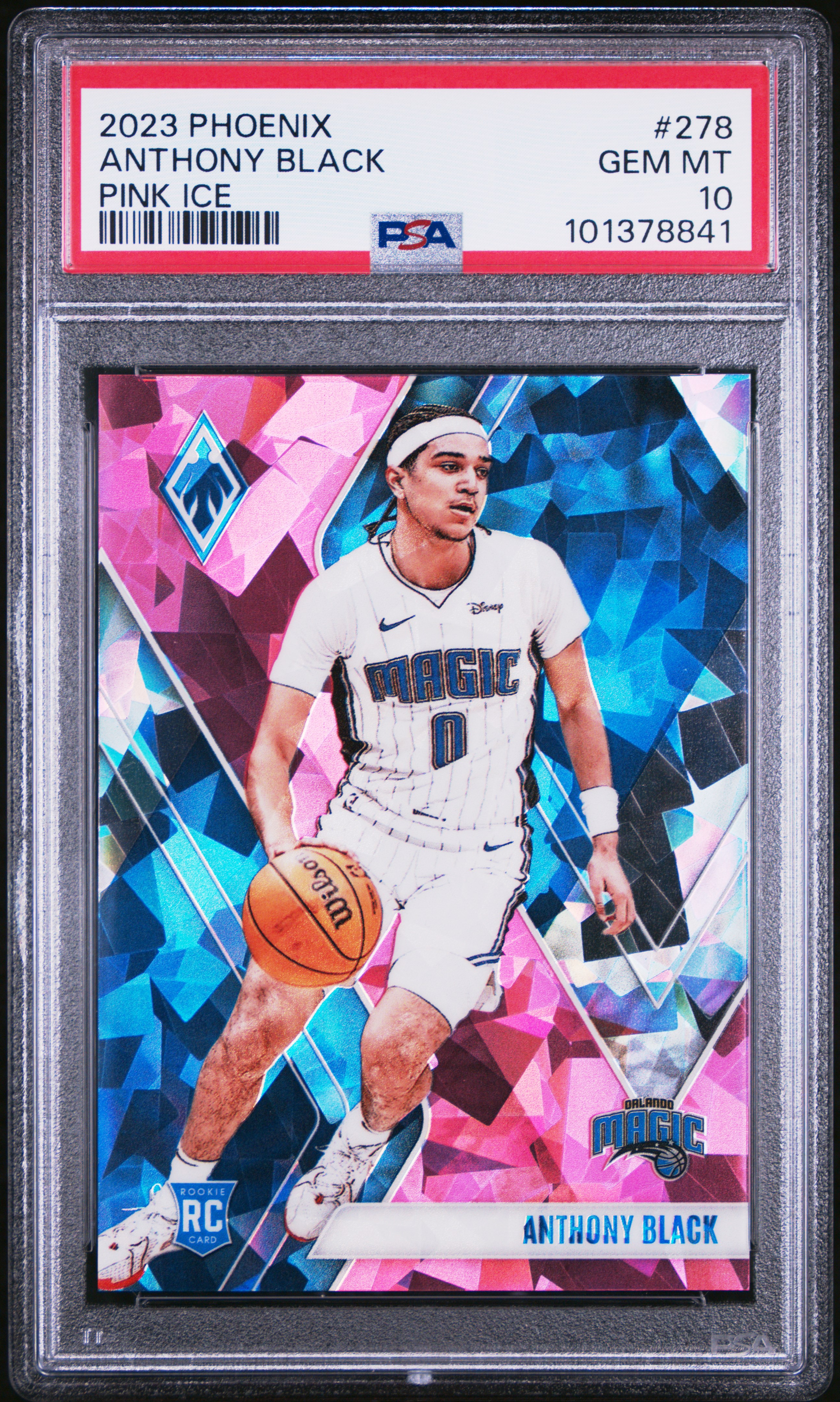 2023 Panini Phoenix Anthony Black #278 (Pink Ice) Gem Mt 10 front