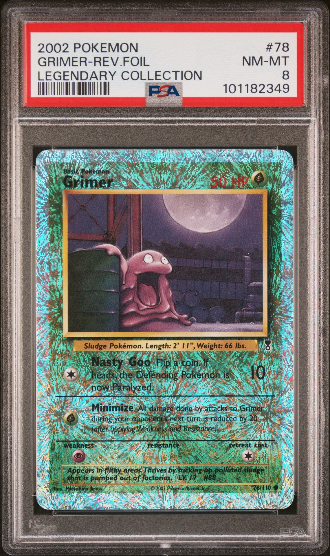 2002 Pokemon POKEMON LEGENDARY COLLECTION #78 Grimer-Rev.Foil front