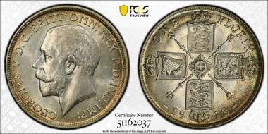 1918 Florin S-4012 MS65