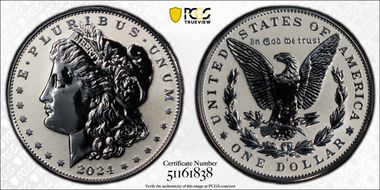 2024-S $1 Morgan Dollar Rev PR Two-Coin Reverse Proof Set PR69