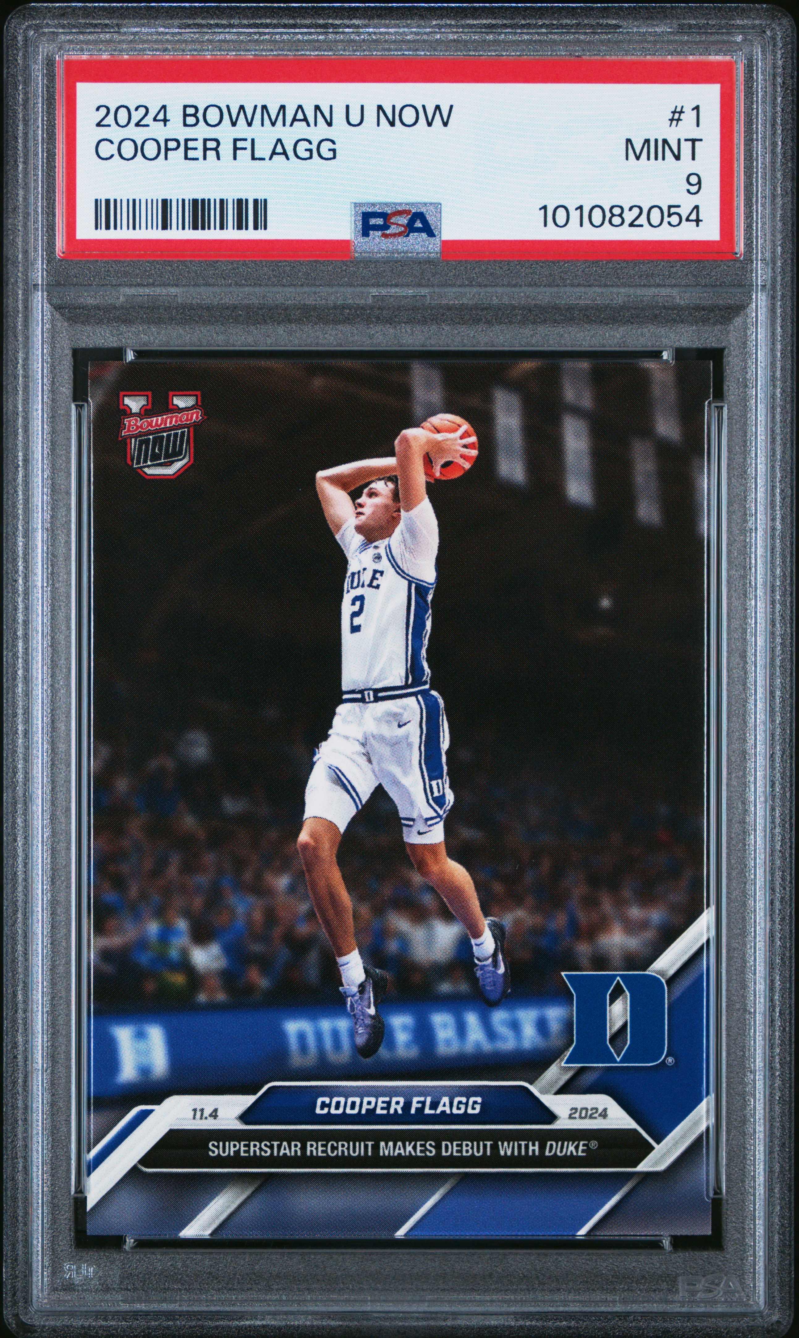 2024 Bowman U Now Cooper Flagg #1 Mint 9 front
