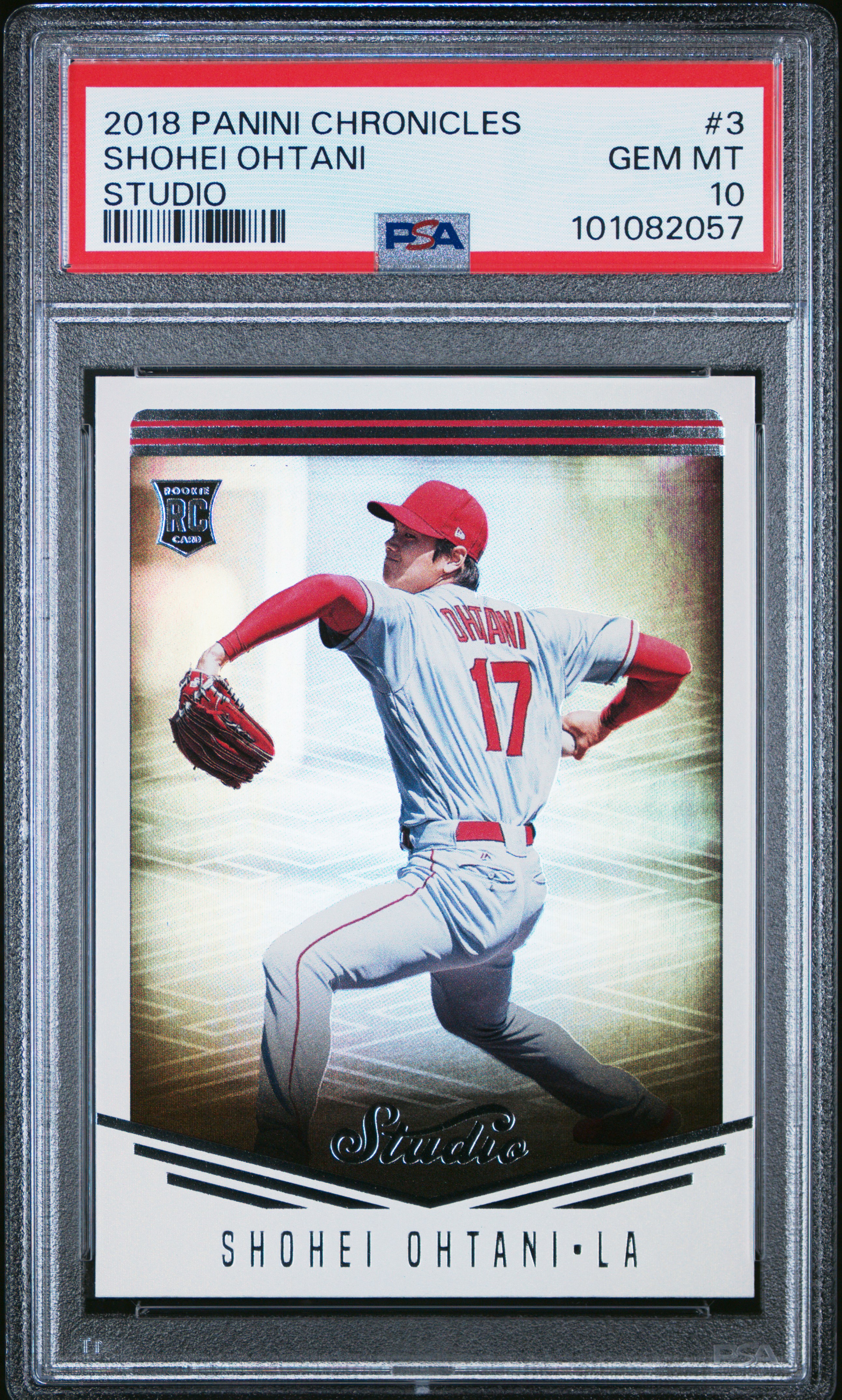 2018 Panini Chronicles Studio Shohei Ohtani #3 (Studio) Gem Mt 10 front