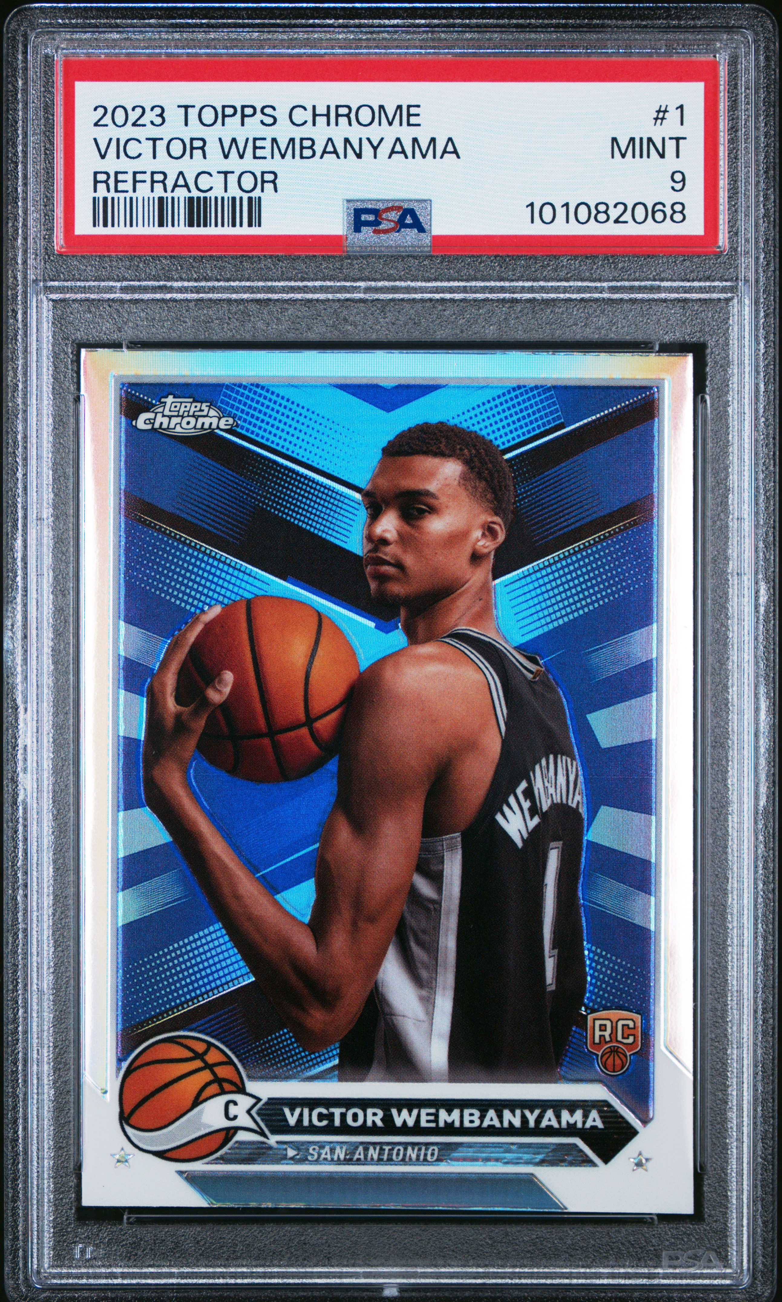 2023 Topps Chrome Victor Wembanyama #1 (Refractor) Mint 9 front