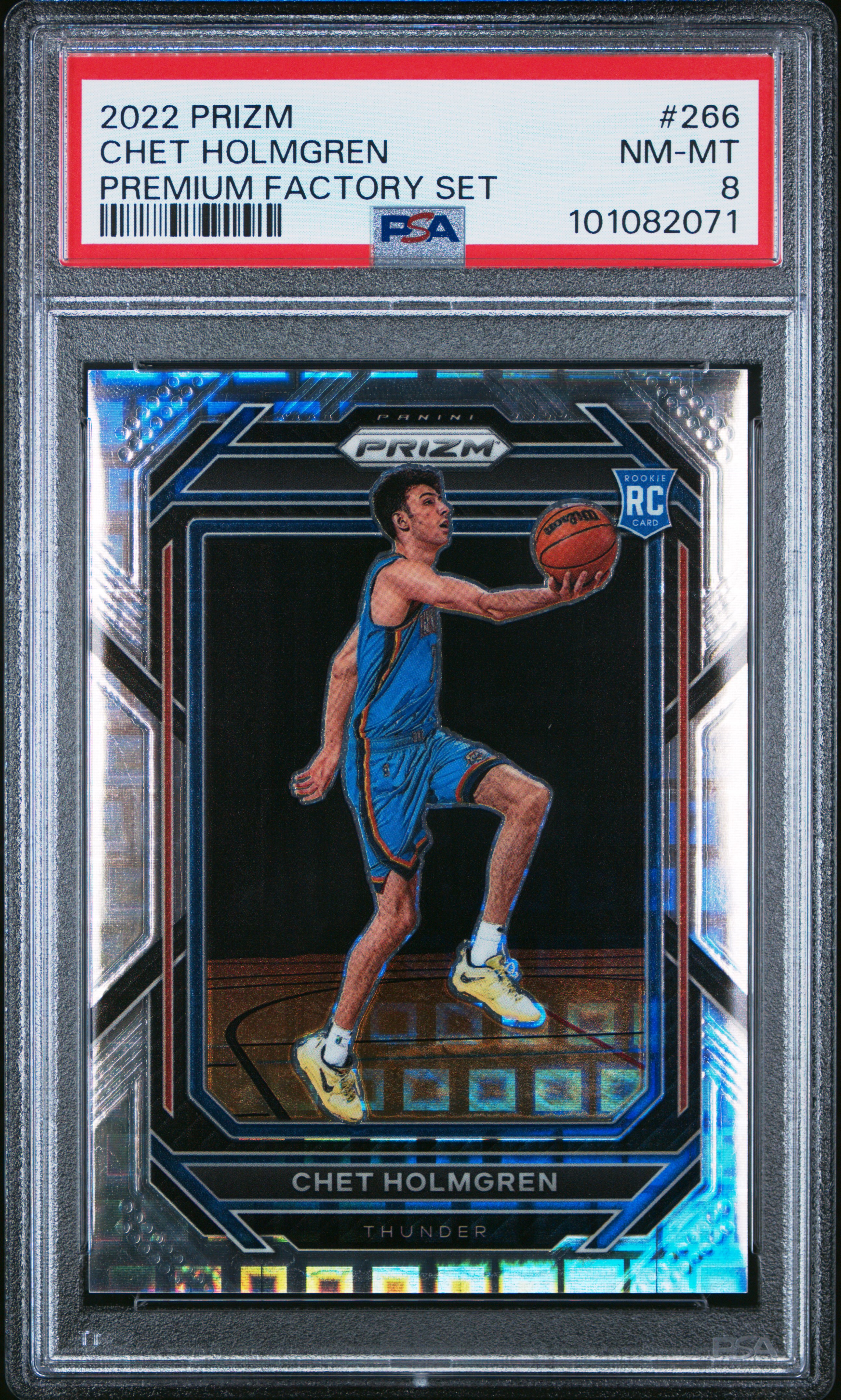 2022 Panini Prizm Chet Holmgren #266 (Premium Factory Set) Nm-Mt 8 front