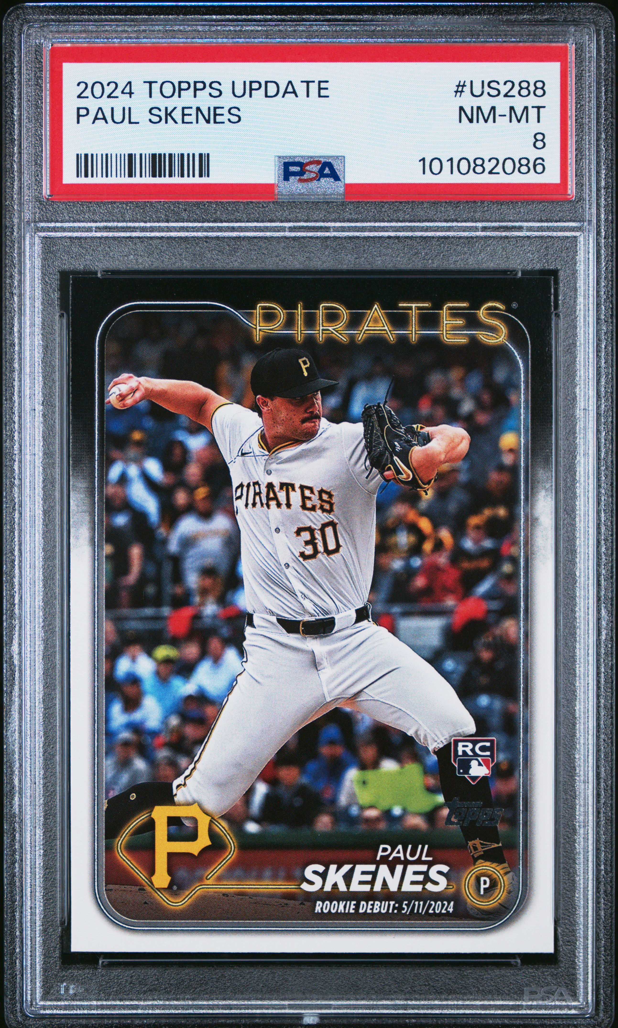 2024 Topps Update Paul Skenes #Us288 Nm-Mt 8 front