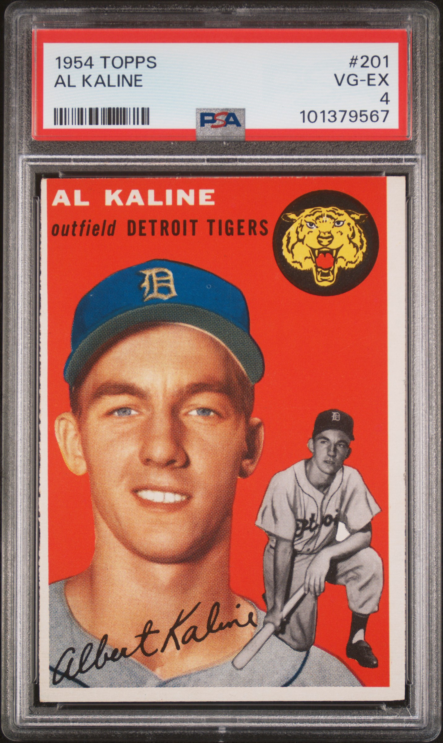 1954 Topps Al Kaline #201 Vg-Ex 4 front