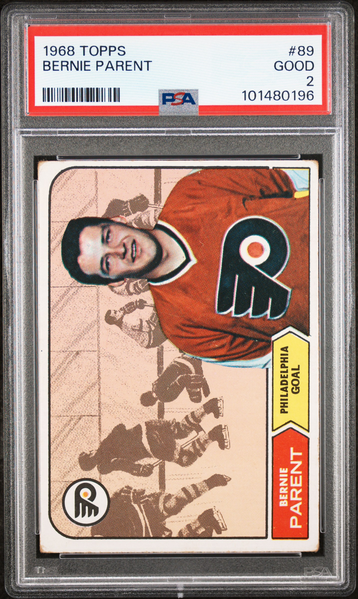 1968 Topps Bernie Parent #89 Good 2 front