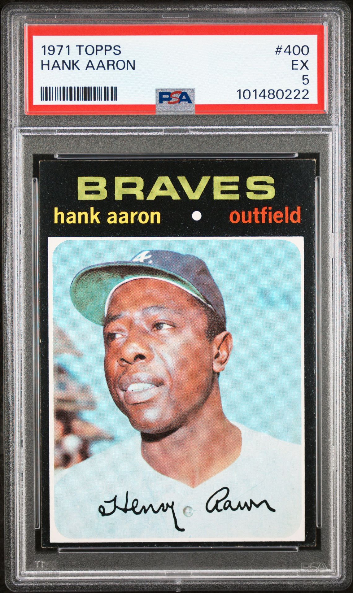 1971 Topps Hank Aaron #400 Ex 5 front