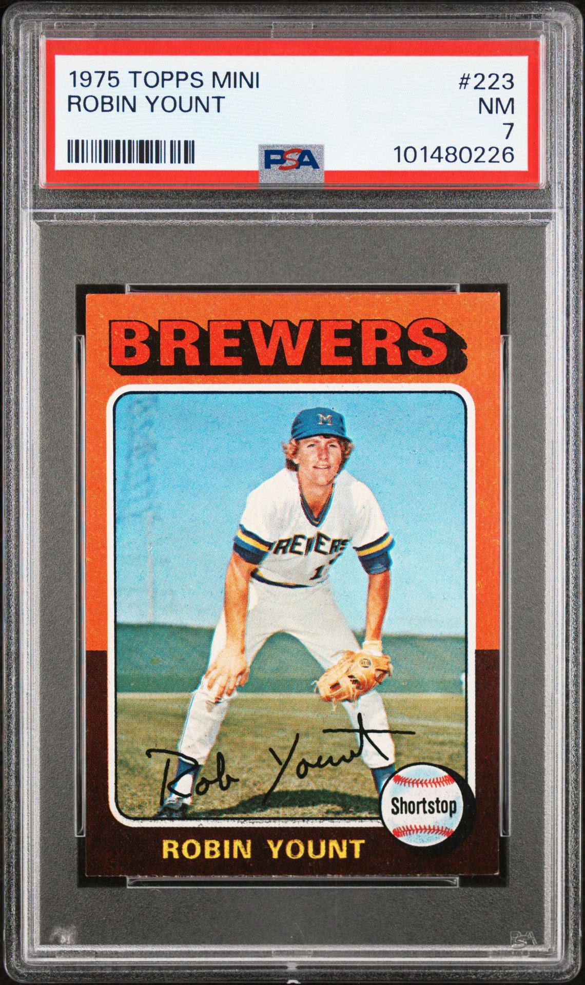 1975 Topps Mini Robin Yount #223 Nm 7 front