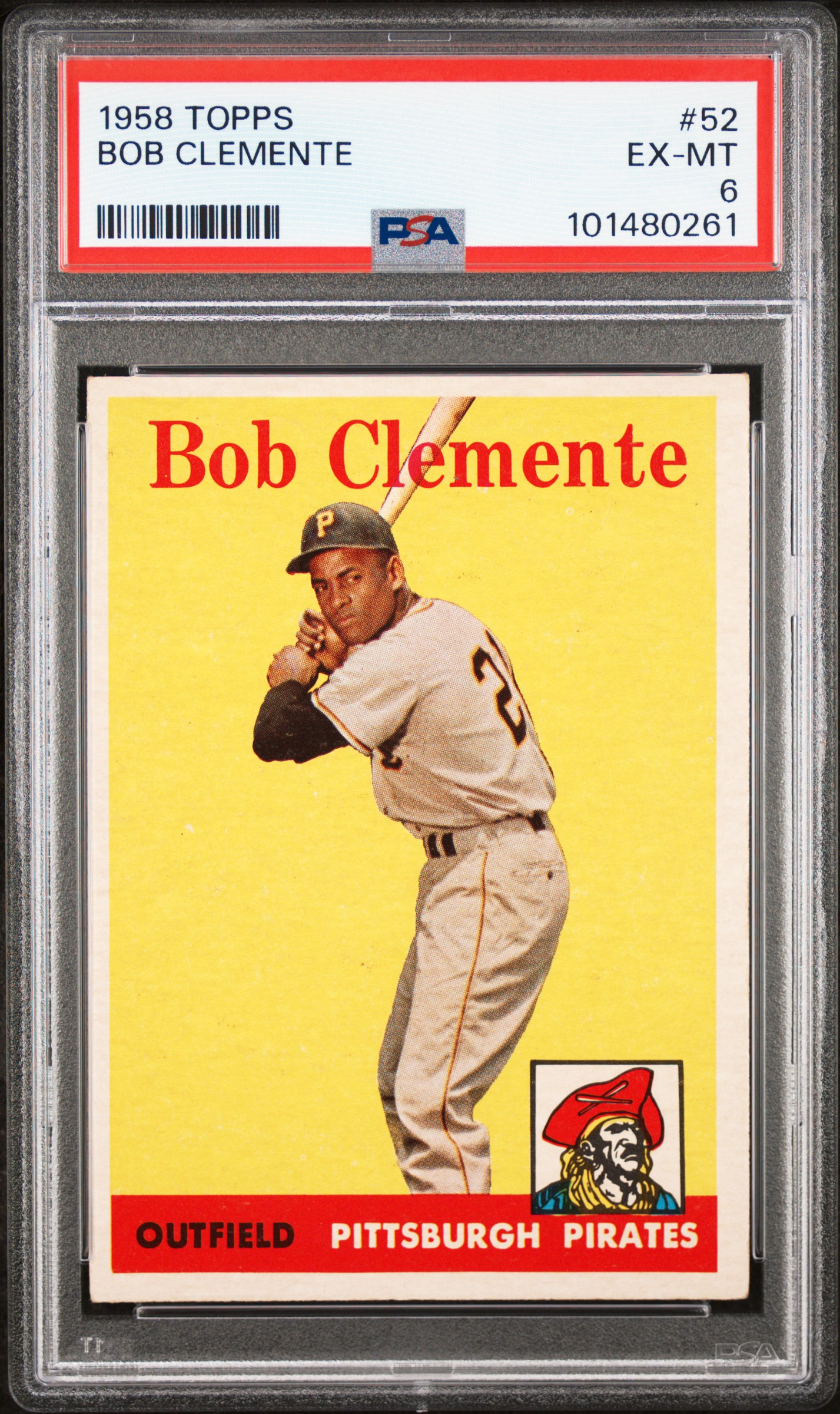 1958 Topps Bob Clemente #52 Ex-Mt 6 front