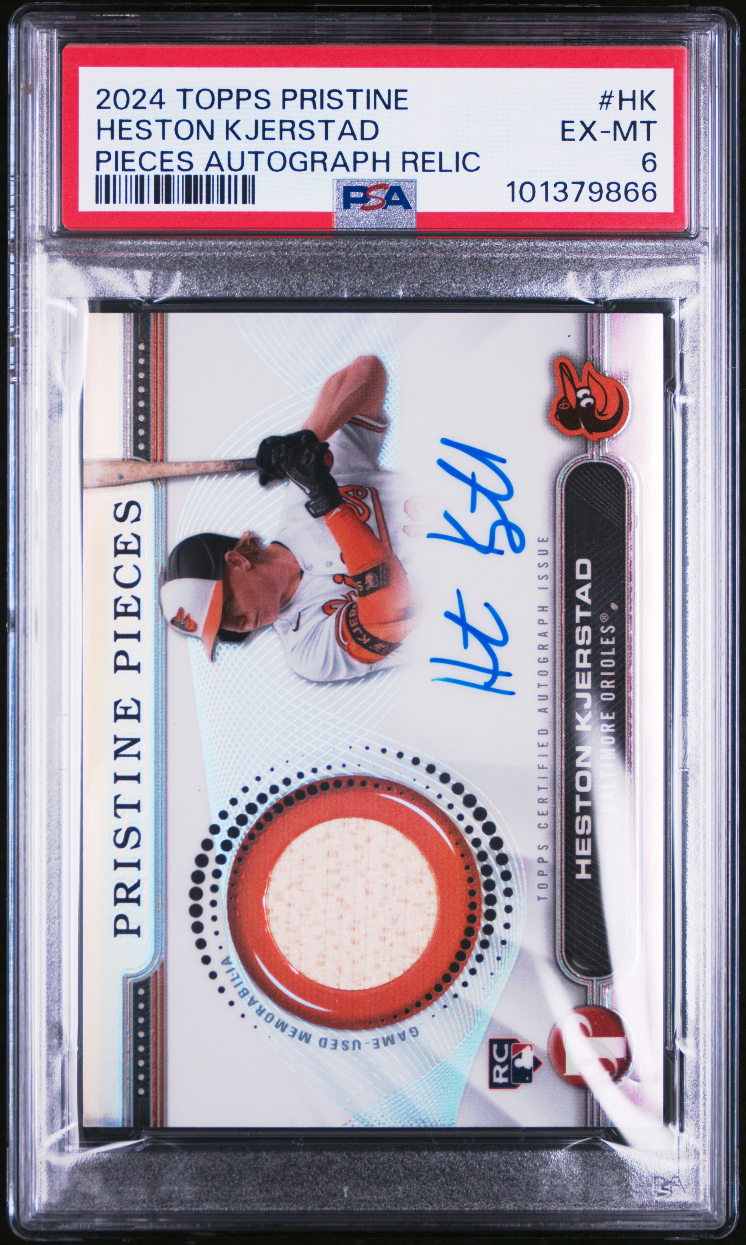 2024 Topps Pristine Pristine Pieces Autograph Relics Heston Kjerstad #Hk Ex-Mt 6 front
