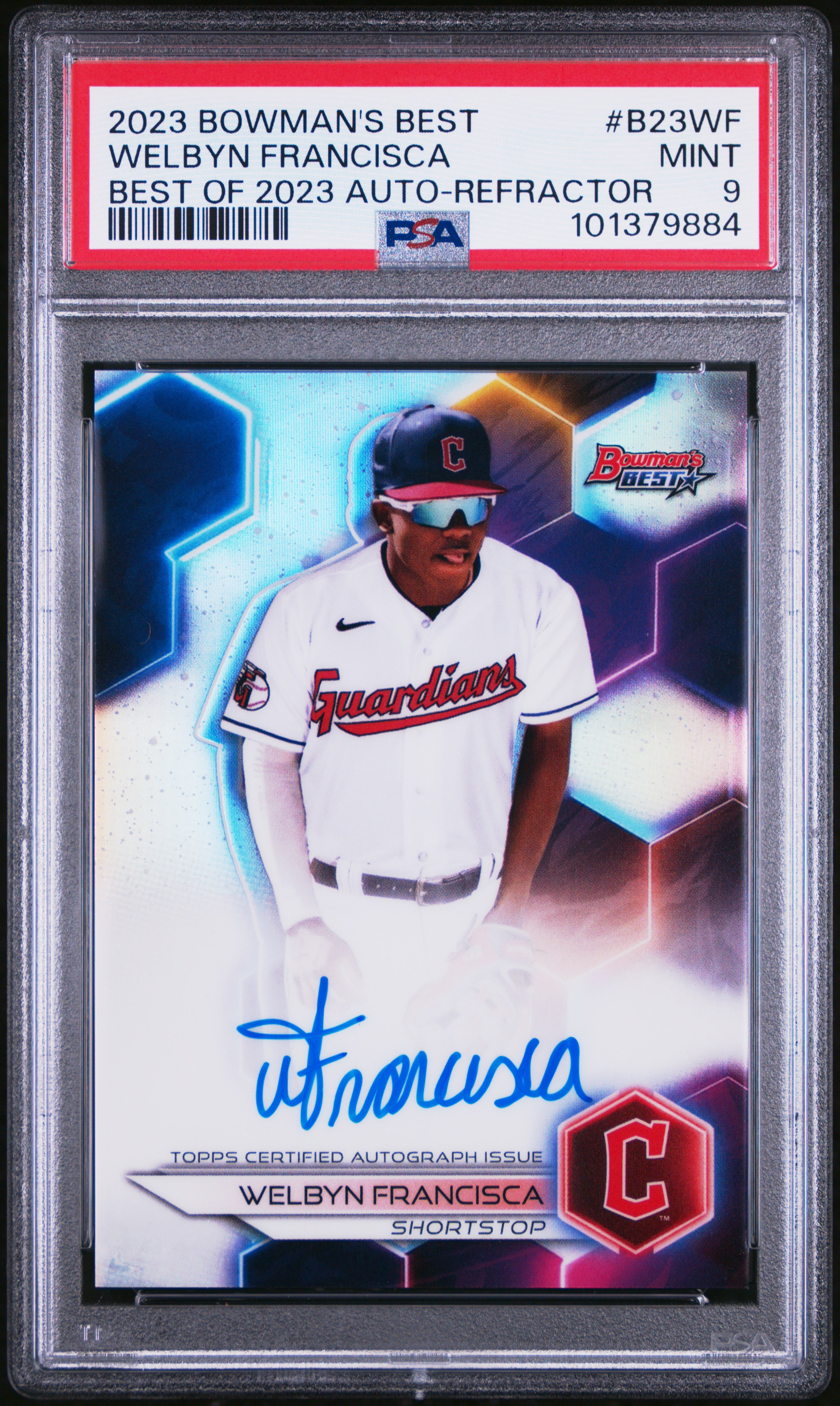 2023 Bowman's Best Best Of 2023 Autographs Welbyn Francisca #B23Wf (Best Of 2023 Auto-Refractor) Mint 9 front