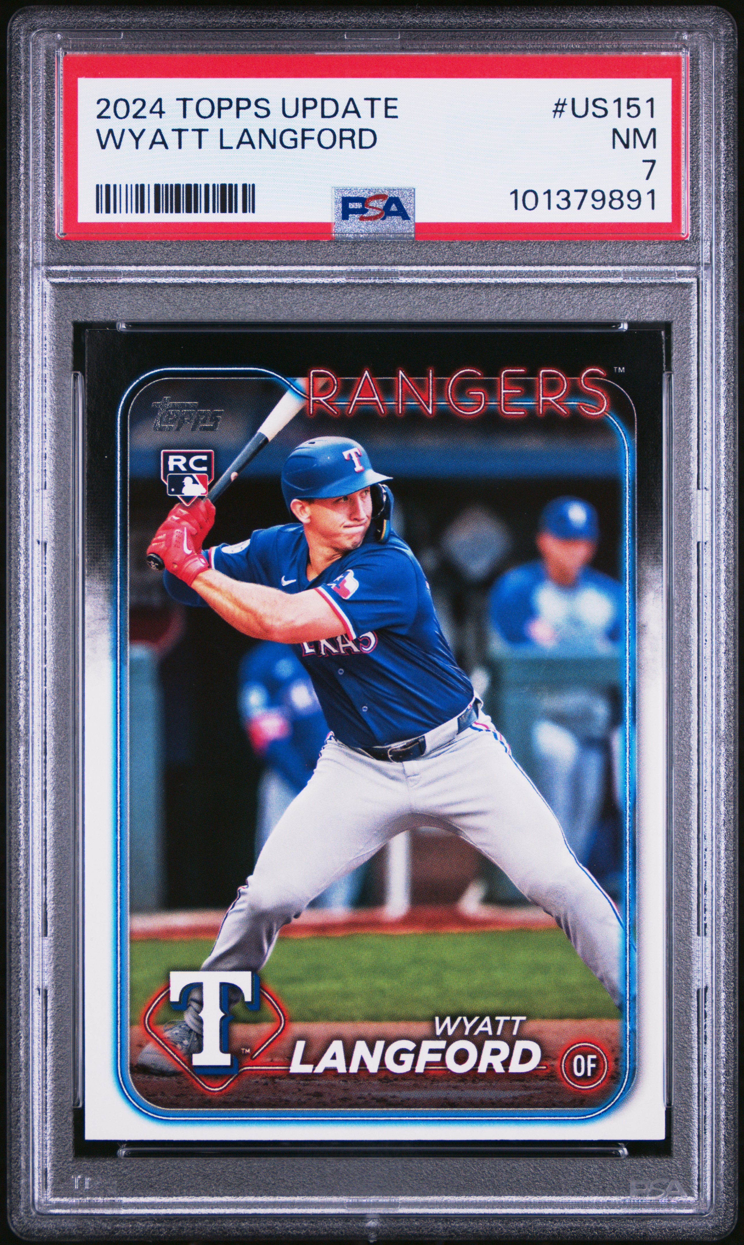 2024 Topps Update Wyatt Langford #Us151 Nm 7 front