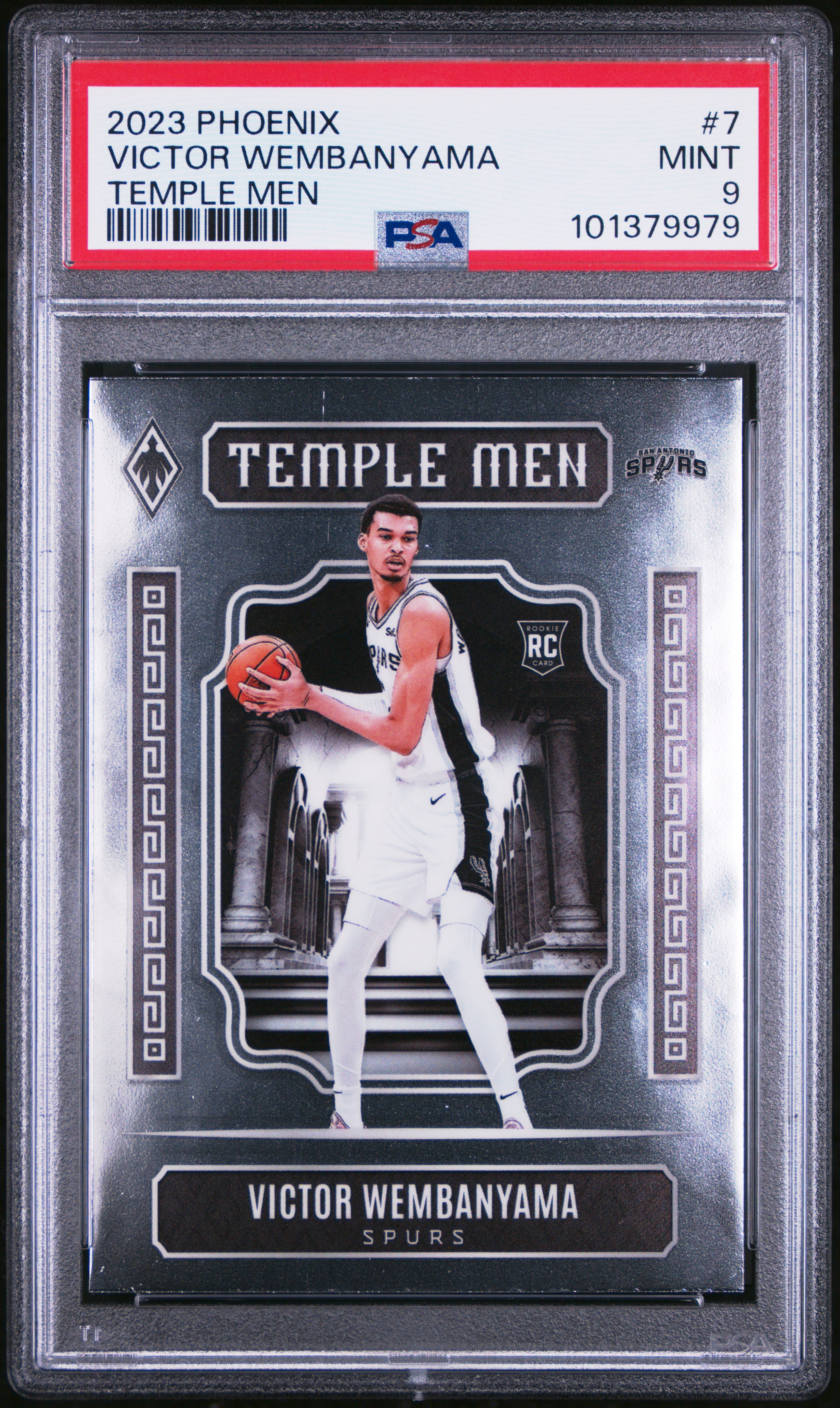 2023 Panini Phoenix Temple Men Victor Wembanyama #7 Mint 9 front