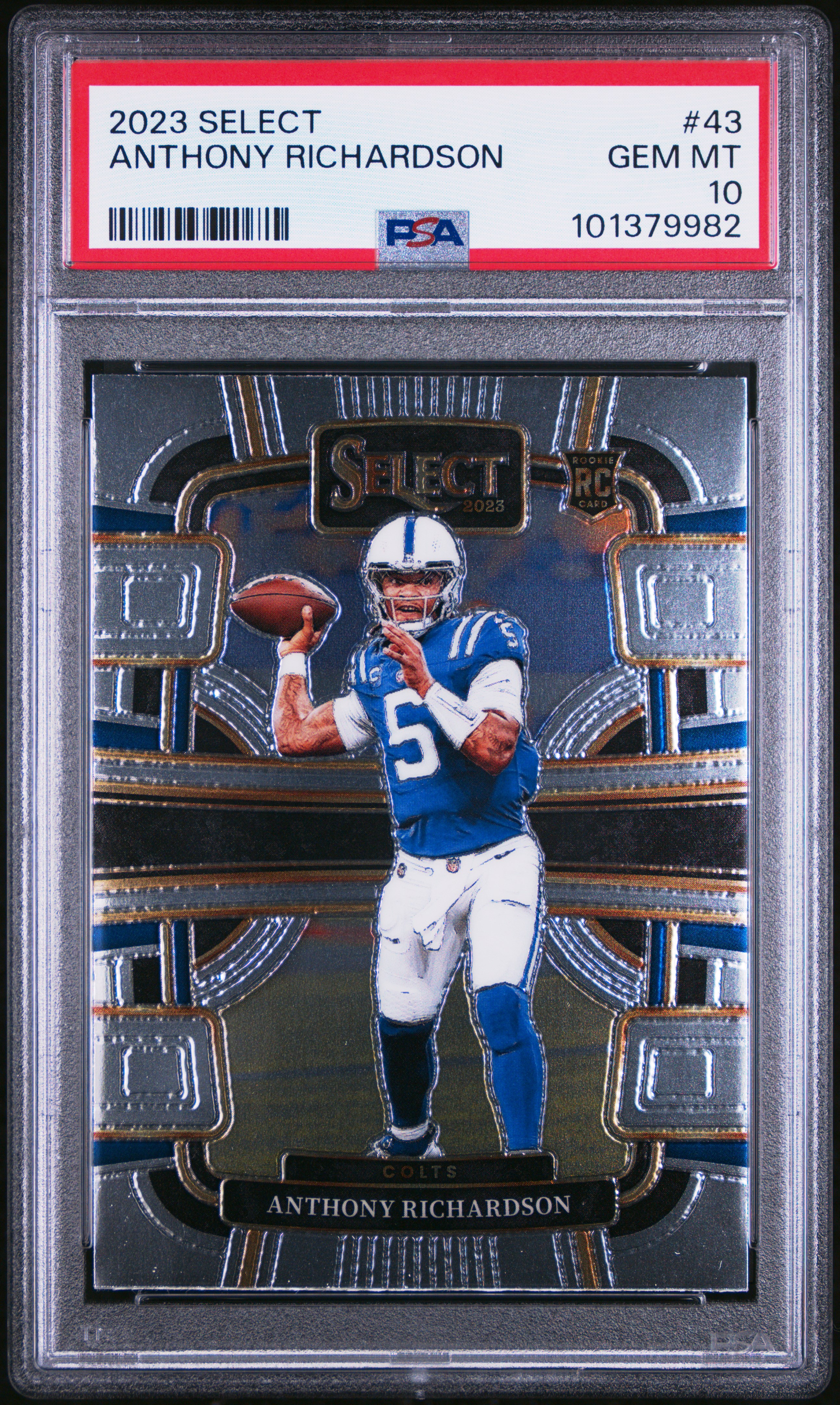 2023 Panini Select Anthony Richardson #43 Gem Mt 10 front