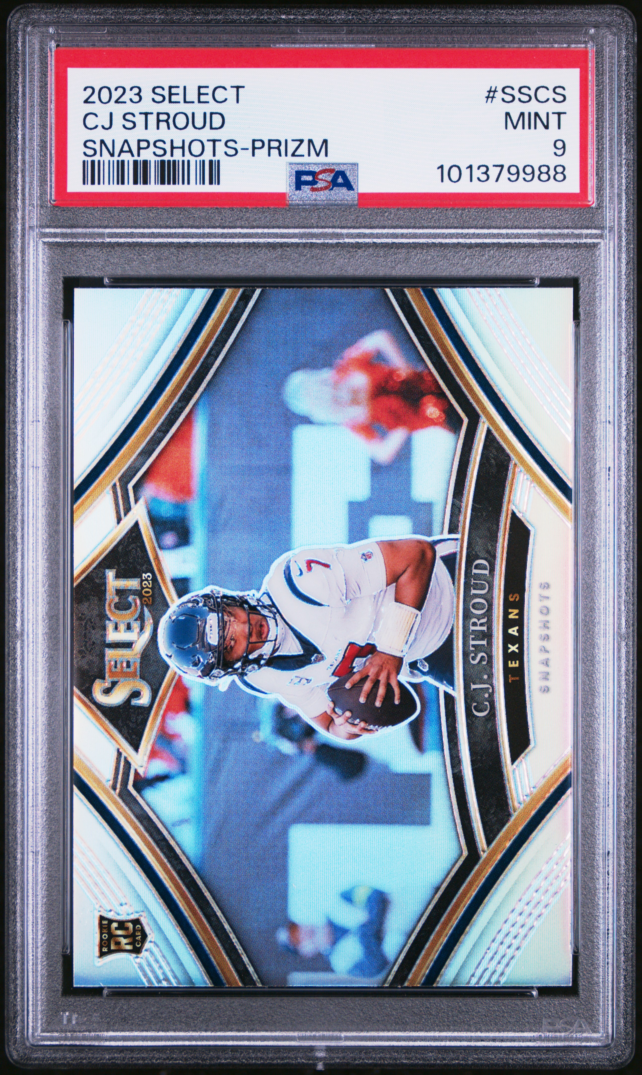 2023 Panini Select Snapshots Cj Stroud #Sscs (Snapshots-Prizm) Mint 9 front