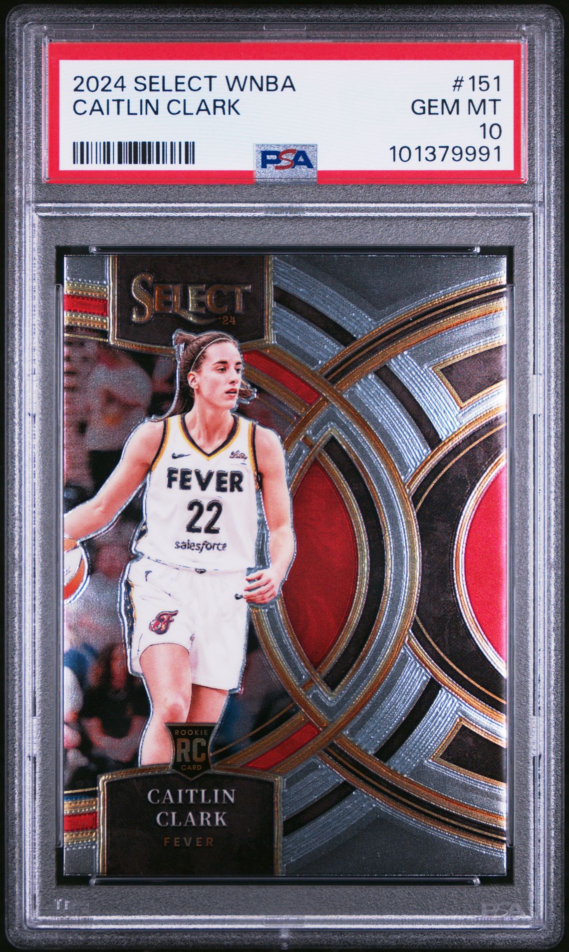 2024 Panini Select Wnba Caitlin Clark #151 Gem Mt 10 front