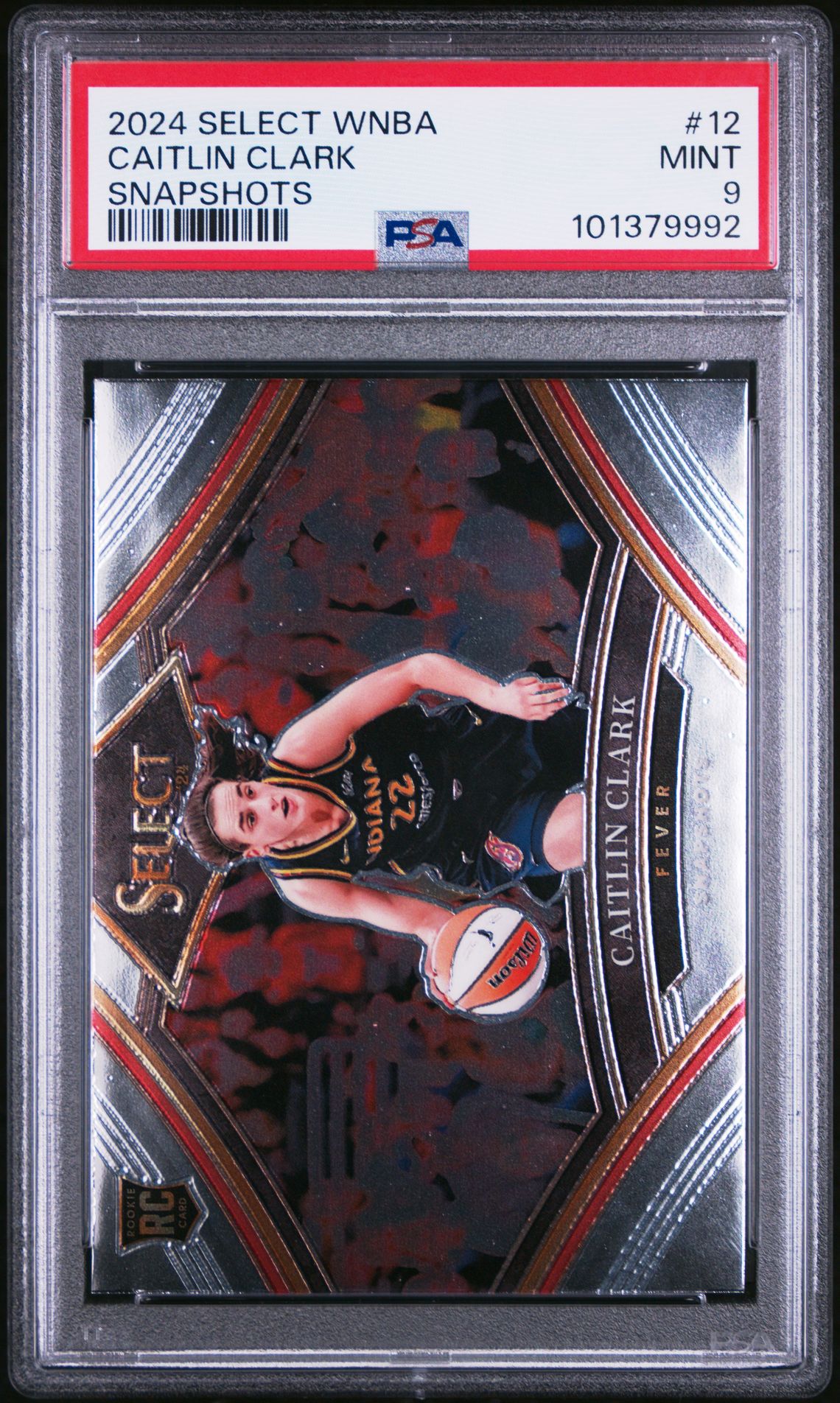 2024 Panini Select Wnba Snapshots Caitlin Clark #12 Mint 9 front