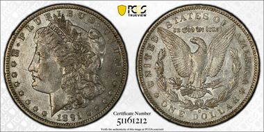1891-O $1 XF45