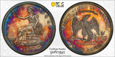 1879 T$1 Trade PR64CAM