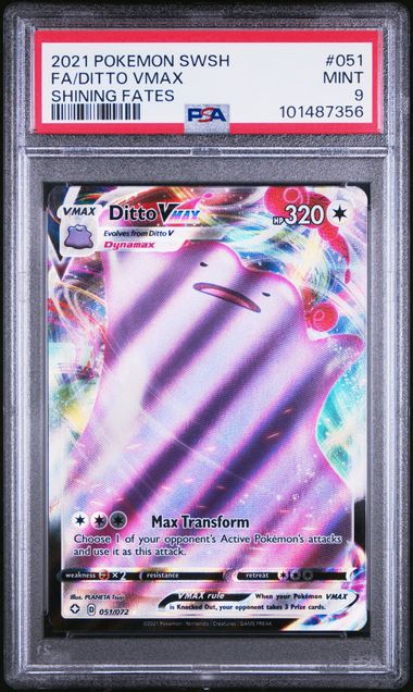 2021 Pokemon Shining Fates VMAX #051 Ditto front