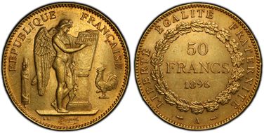 1896-A 50 Fr Gad-1113 AU55