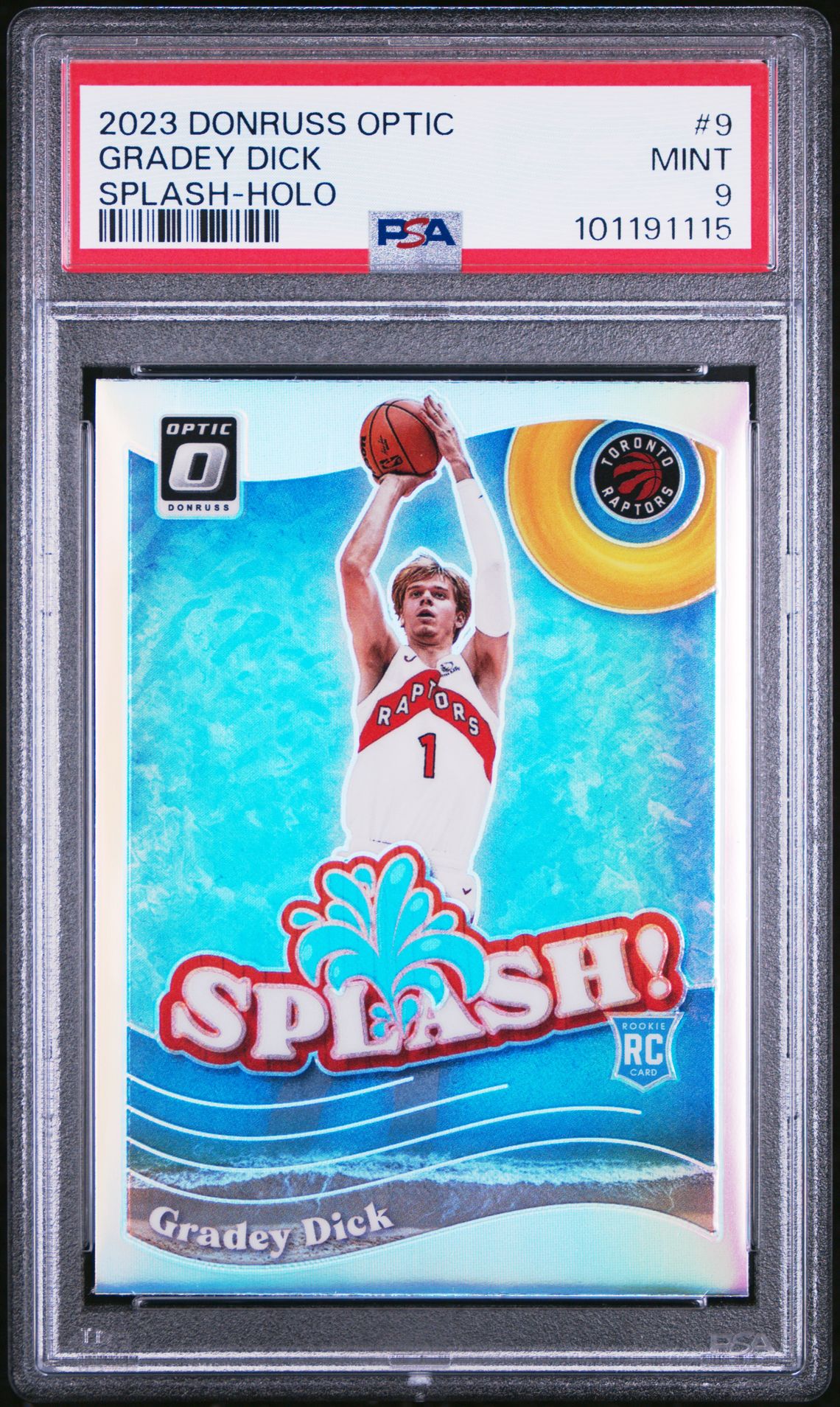 2023 Panini PANINI DONRUSS OPTIC SPLASH HOLO #9 Gradey Dick front