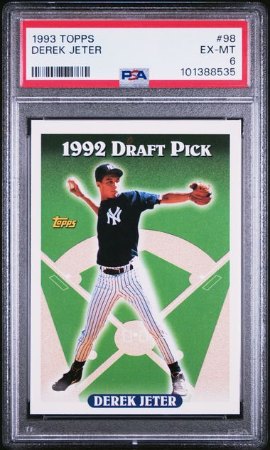 1993 Topps Derek Jeter #98 Ex-Mt 6 front