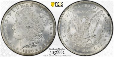 1880/79-CC $1 Reverse of 1878 GSA Hoard MS64