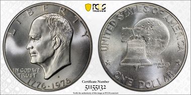 1976-S $1 Silver MS68+