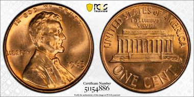 1963 1C MS67RD