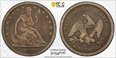 1839 50C Drapery VG10