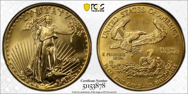 1990 $25 Gold Eagle MS69