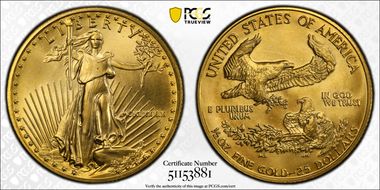 1994 $25 Gold Eagle MS69