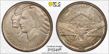 1938-S 50C Arkansas MS67