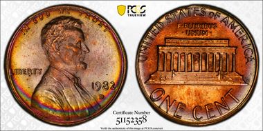 1982 1C Zinc, Large Date N1BN