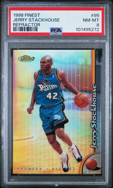 1998 Topps Topps Finest Refractor #95 Jerry Stackhouse front