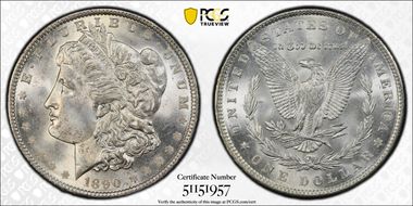 1890 $1 MS65+