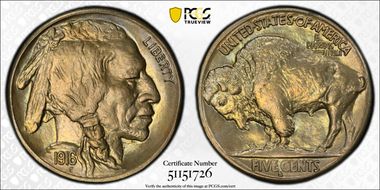 1916-S 5C MS65