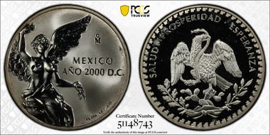 2000-Mo Medal Turn of the Millennium Ag PR66DCAM